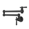 Ikon Clasico Hampton Matte Black Pot Filler