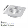 110x110mm Chrome Floor Waste Drain - RJ Bathroom