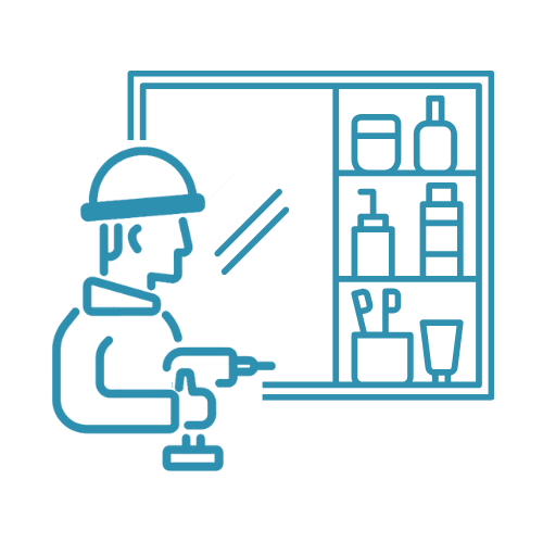 1200mm Mirror Cabinet Installation (SYD only)