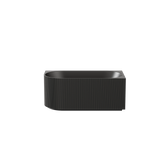 Capri 1700mm Fluted Right Corner Back to Wall Matte Black Bathtub