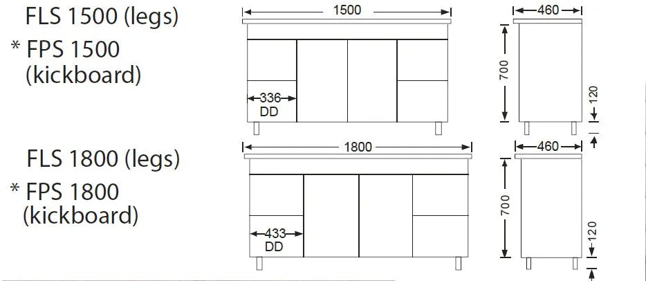 Noah 1500mm Free standing Bathroom Vanity