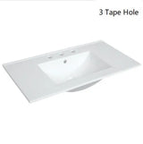 Hampton Shaker 900mm Matte White PVC Waterproof Vanity