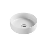 Sasso 30 Round Above Counter Matte White Basin