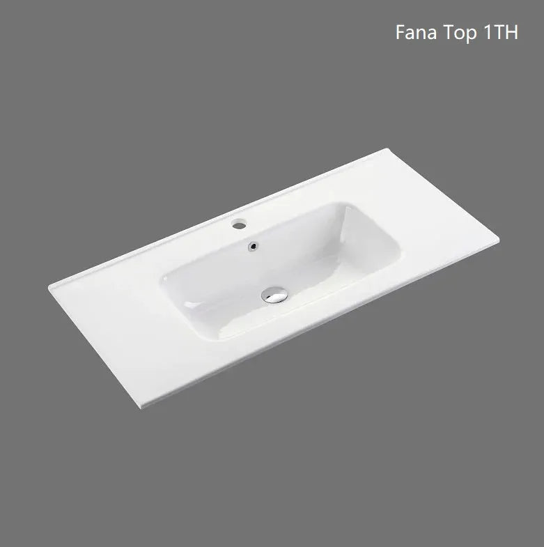 Hampton Shaker 900mm Matte White PVC Waterproof Vanity