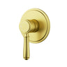 Ikon Clasico Hampton Brushed Gold Wall Mixer Trim Kit - Rough-In Body Included