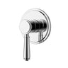 Ikon Clasico Hampton Chrome Wall Mixer Trim Kit - Rough-In Body Included