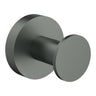 Otus Gun Metal Slimline Robe Hook - Stainless Steel