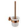 Otus Brushed Copper Slimline Toilet Brush Set - Stainless Steel