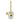 Otus Brushed Gold Slimline Toilet Brush Set - Stainless Steel