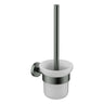 Otus Gun Metal Slimline Toilet Brush Set - Stainless Steel