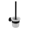 Otus Matte Black Slimline Toilet Brush Set - Stainless Steel