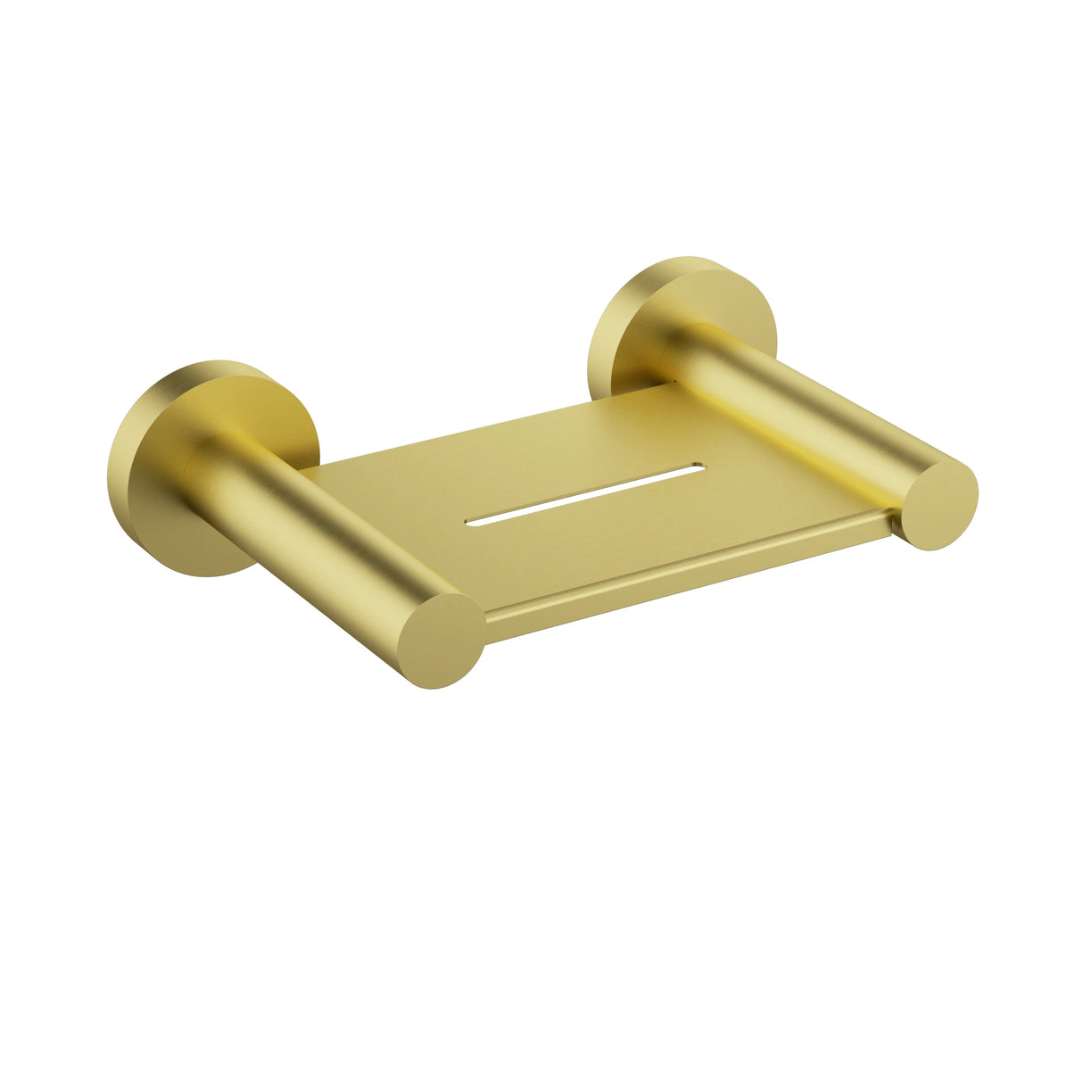 Otus Slimline Metal Soap Dish Holder Brushed Gold