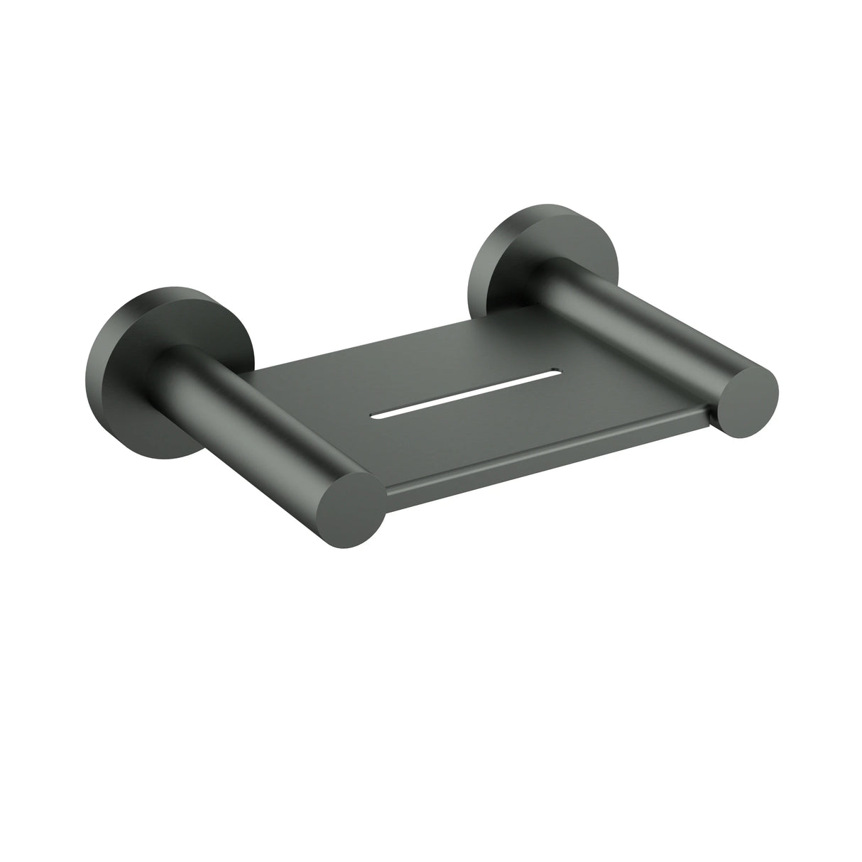 Otus Slimline Metal Soap Dish Holder Gun Metal