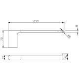 Cora Towel Bar Matt Black