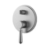 Ikon Clasico Hampton Brushed Nickel Wall Mixer Diverter Trim Kit - Rough-In Body Included