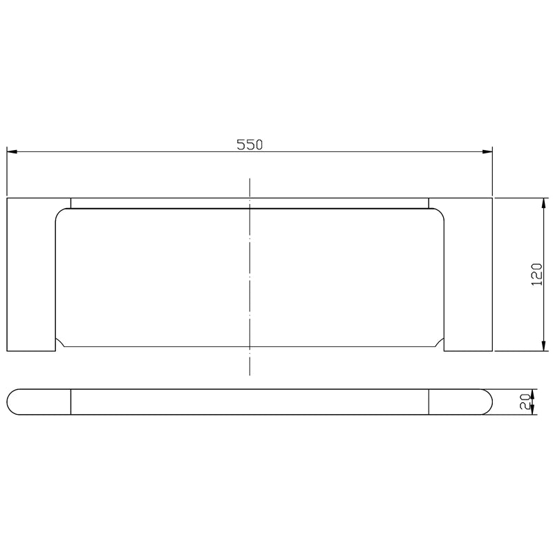 Cora Metal Shelf Brushed Gold