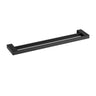 Ikon Ceram Matte Black double towel rail 800mm