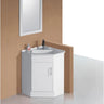 Corner Vanity 600x600mm With Basin Top - RJ Bathroom