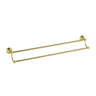 Ikon Clasico Hampton Brushed Gold Double Towel Rail 600mm (66502-600BG)