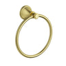 Ikon Clasico Hampton Brushed Gold Towel Ring (66503BG)