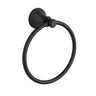 Ikon Clasico Hampton Matte Black Towel Ring (66503MB)