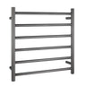 Gun Metal Grey Electric Heated Towel Rail Towel Rack 6 Bars - RJ Bathroom