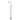 Ikon Clasico Hampton Chrome Freestanding Gooseneck Bath Mixer - Ceramic Handle