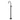 Ikon Clasico Hampton Matte Black Freestanding Gooseneck Bath Mixer - Ceramic Handle