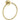 Ikon Otus Brushed Gold Towel Ring - Solid Brass (8113-BG)
