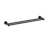 Ikon Linie Fluted Matte Black double towel rail