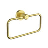 Ikon Linie Fluted Brushed Gold towel ring