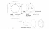 Luna Round Frameless Anti-Fog Backlit Bathroom LED Mirror 600x600mm