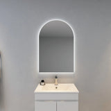 Aura Arched Frameless Anti-Fog Backlit Bathroom LED Mirror 600x900mm