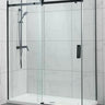 Frameless Matte Black Corner Shower Screen - RJ Bathroom