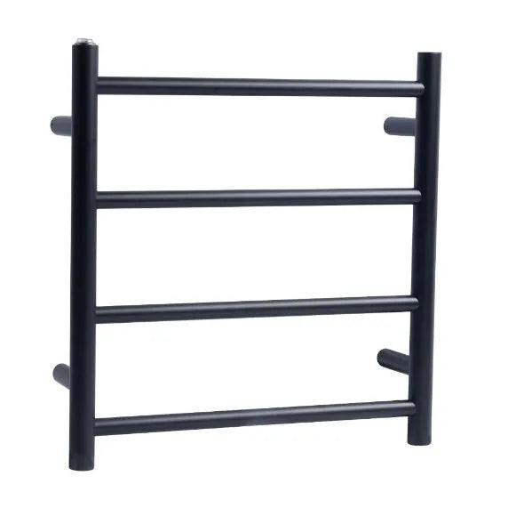 Matte Black Electric Heated Towel Rail Towel Rack 4 Bars