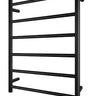 Matte Black Electric Heated Towel Rail Towel Rack 6 Bars - RJ Bathroom