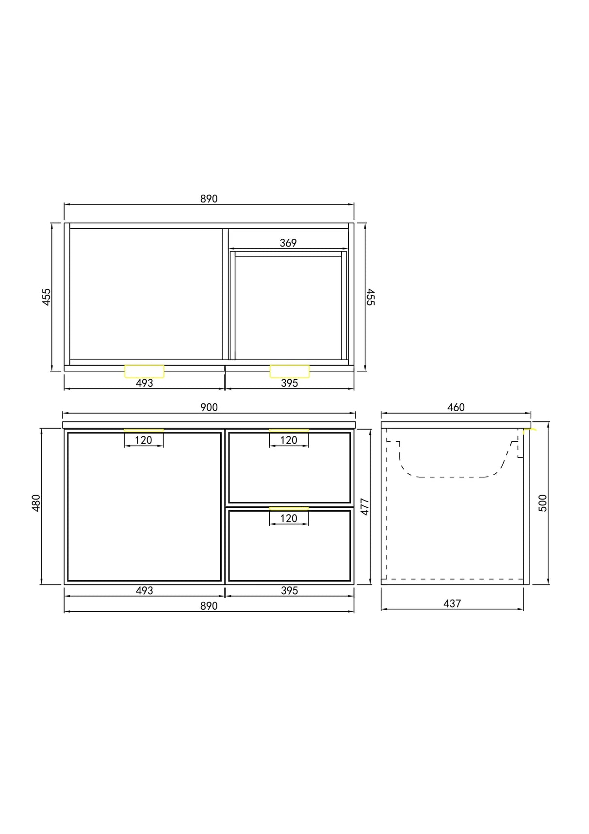 Miami Hampton Shaker 900mm Olive Green PVC Waterproof Wall Hung Vanity Bianco Twirl Stone top