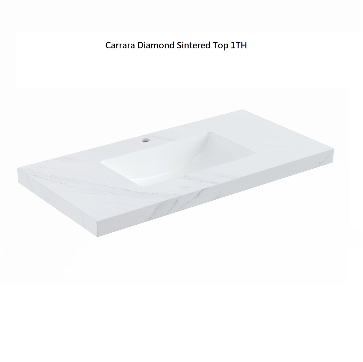Brighton Fluted 1500mm Double Bowl Matte Black PVC Waterproof Freestanding Vanity Carrara Dimond Sintered Top 50mm