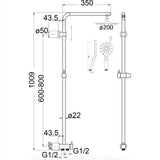 Cora Multi-Function Shower Set (Two- Hoses) - PHC4501R