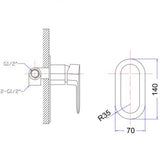 Cora Wall Mixer/ Shower / Bath Mixer - PBR3001