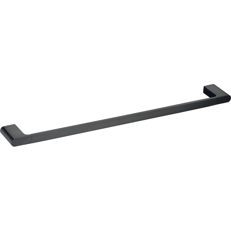 Cora Single Towel Rail 600mm Matte Black