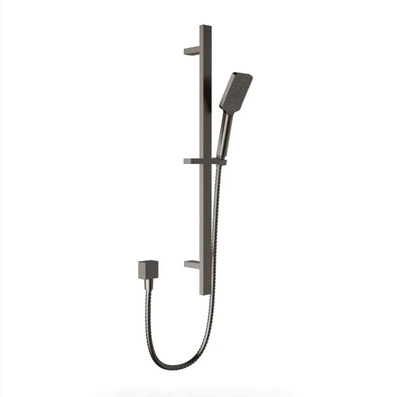 Eden Square Chrome/Black/Brushed Nickel/Brushed gold/Gun Metal finish Round Sliding Shower Set - PSH037