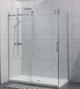 Frameless Chrome Corner Sliding Door Shower Screen