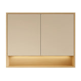 Timber Eden Artis Classic Oak PVC Waterproof 900mm Copper-Free Mirror Shaving Cabinet with Shelf