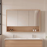 Hera Timber Look Elegant Oak 1200mm Mirror Shaving Cabinet with Shelf - RJ Bathroom