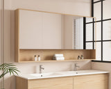 Hera Timber Look Tas Oak 1500mm Mirror Shaving Cabinet