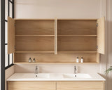 Hera Timber Look Tas Oak 1500mm Mirror Shaving Cabinet