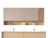 Hera Timber Look Tas Oak 1800mm Mirror Shaving Cabinet with Shelf