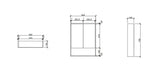HERA Timber Look Tas Oak 600mm Mirror Shaving Cabinet