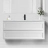 Hampton Shaker 1200mm Matte White Wall Hung All Drawer Vanity - RJ Bathroom